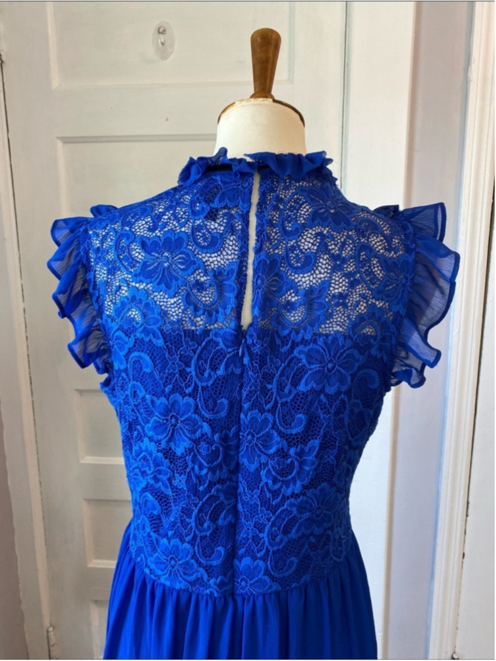 Disney Princess Snow White Royal Blue Lace Dress, Size XL - Picture 6 of 14